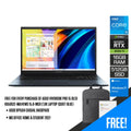 Asus Vivobook Pro 15 OLED K6500ZE-MA141WS 15.6-INCH 2.8K Laptop (Quiet Blue) | 15.6" OLED | i5-12450H | 16GB LPDDR5 | 512GB SSD | RTX™ 3050 Ti | Windows 11 Home | MS Office Home & Student 2021 + ASUS BP1504 Casual Backpack
