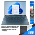 Lenovo Yoga 7 14IRL8 82YL0039PH 14" WUXGA OLED Laptop (Tidal Teal) | 14” (1920x1200) | i7 1360P | 16GB RAM | 512GB SSD | Intel Iris Xe Graphics | Windows 11 Home | MS Office Home & Student 2021 | Yoga Sleeve
