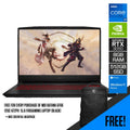 MSI Katana GF66 12UC-672PH Gaming Laptop (Black) | 15.6 FHD | i7-12650H | 8GB DDR4 | 512GB SSD | RTX 3050 | Windows 11 Home | MSI Essential Backpack