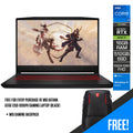 MSI Katana GF66 12UD-1000PH Gaming Laptop (Black) | 15.6" FHD (1920x1080) | i7 12650H | 16GB DDR4 | 512GB SSD | RTX 3050 Ti | Windows 11 | MSI Gaming Backpack