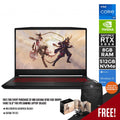 MSI KATANA GF66 11UC-884PH  GAMING LAPTOP (BLACK) | 15.6" FHD | DDR IV 8GB | 512GB SSD | RTX 3050 | WIN10 W/ FREE KATANA TOY SET + MSI ESSENTIAL BACKPACK (BLACK)
