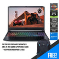 Acer Nitro 5 AN515 - 45 - R5RJ Gaming Laptop (Shale Black) | 15.6” FHD (1920 x 1080) | Ryzen 9 5900HX | 16GB DDR4 | 512GB SSD | RTX 3070 | Windows 11 | Acer Predator Backpack 15.6 Blue - Nectostry