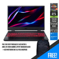 Acer Nitro 5 AN515 - 46 - R3BB Gaming Laptop (Obsidian Black) | 15.6” QHD IPS 2560 x 1440 | Ryzen 5 6600H | 16GB RAM | 512GB SSD | RTX 3060 | Windows 11 Home | Acer Notebook Bag 15.6 VX15 Backpack - Nectostry