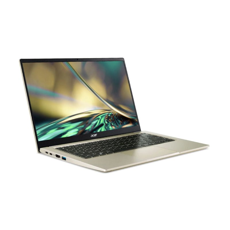 Acer Swift Go 14 SFG14 - 71 - 732F Laptop (Sunshine Gold) | 14" Oled 2880 x 1800 | i7 - 13700H | 16GB RAM | 512GB SSD | Intel Iris Xe Graphics | Windows 11 Home | MS Office Home & Office 2021 | Acer Entry Run Rate Backpack E - 1620 - P - Nectostry