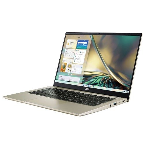 Acer Swift Go 14 SFG14 - 71 - 732F Laptop (Sunshine Gold) | 14" Oled 2880 x 1800 | i7 - 13700H | 16GB RAM | 512GB SSD | Intel Iris Xe Graphics | Windows 11 Home | MS Office Home & Office 2021 | Acer Entry Run Rate Backpack E - 1620 - P - Nectostry