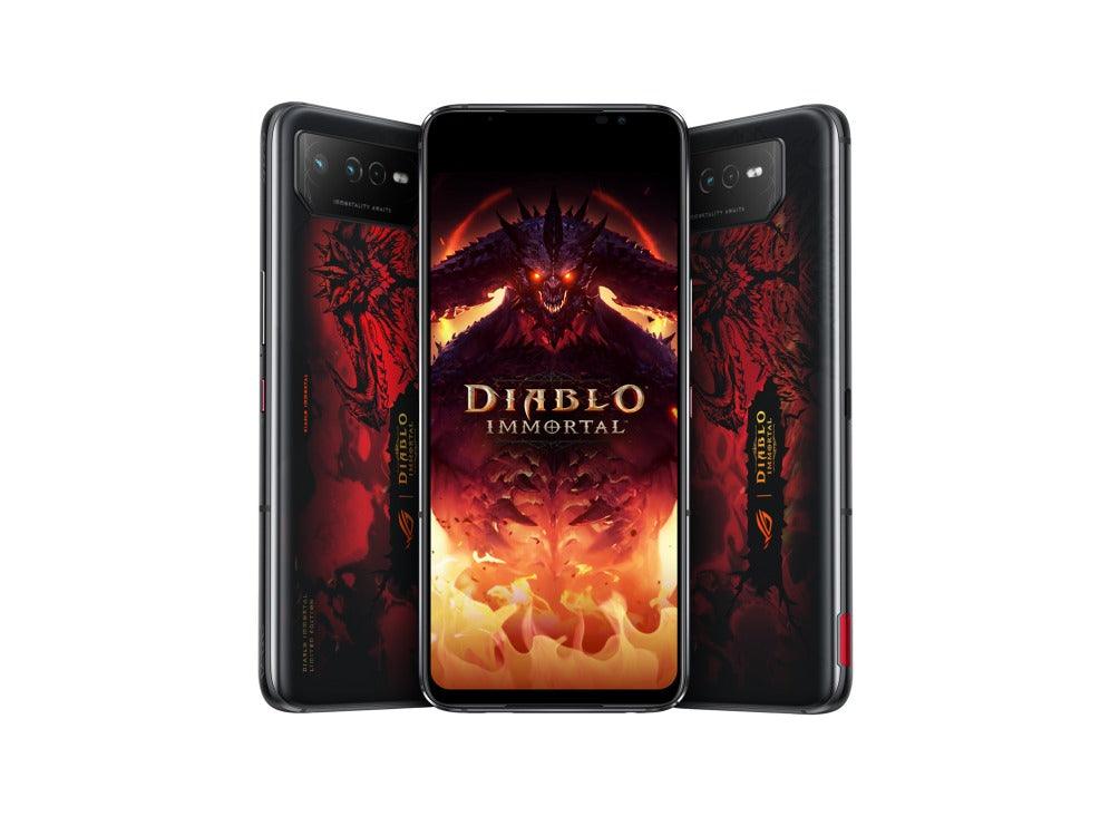 ASUS ROG Phone 6 Diablo Immortal Edition 16GB + 512GB Android 12 6.78 - Inch Hellfire Red IPX4 Mobile Gaming (Phantom Black) (AI2201 - C - 6B091WW) - Nectostry