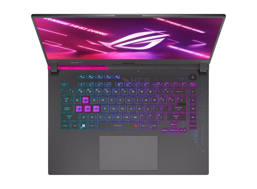 Asus ROG Strix G15 (2022) G513RS - HQ030WS Gaming Laptop (Electro Punk) | 15.6” WQHD | Ryzen 9 6900HX | 32GB RAM | 1TB M.2 SSD | RTX 3080 | Windows 11 Home | ROG Pink Backpack | Impact II Electro Punk | Type - C AC Adapter - Nectostry