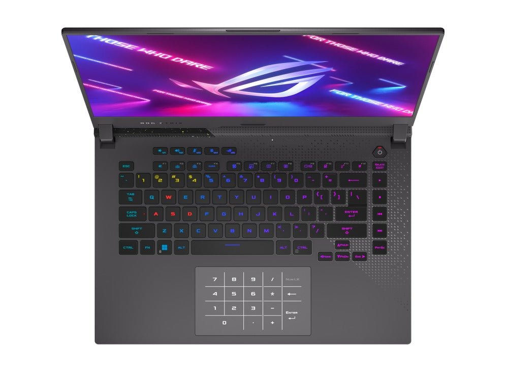 Asus ROG Strix G15 G513RC - HN185W 15.6” FHD Gaming Laptop (Eclipse Gray) | 15.6", FHD (1920 x 1080) | Ryzen™ 7 6800H/HS | 8GB RAM | 512GB SSD | RTX™ 3050 | Windows 11 Home | ROG Backpack - Nectostry