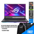 Asus ROG Strix G17 G713RW - LL137WS Gaming Laptop (Eclipse Gray) | 17” WQHD | Ryzen™ 9 6900HX | 16 GB RAM DDR5 | 1TB SSD | RTX™ 3070 Ti | Windows 11 Home | ROG Backpack - Nectostry