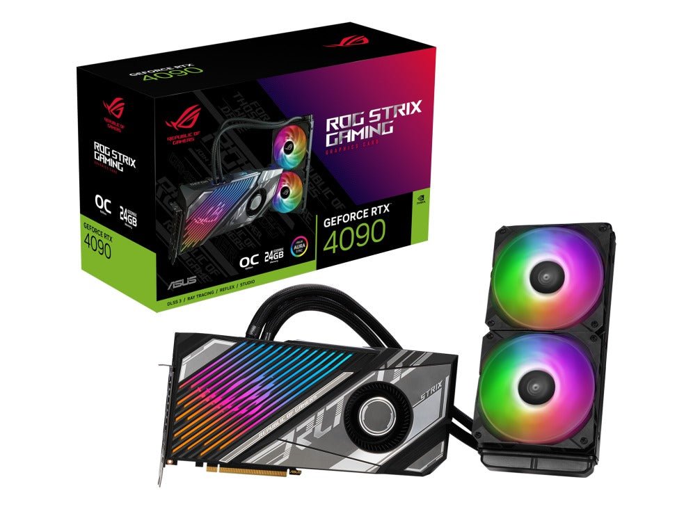 Asus ROG Strix LC GeForce RTX 4090 OC 24GB GDDR6X Gaming Graphics Card - Nectostry