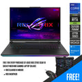 Asus ROG Strix Scar 18 G834JY - N6014WS Gaming Laptop (Black) | 18" QHD+ (2560x1600 WQXGA) | i9 13980HX | 32GB RAM | 2TB SSD | RTX 4090 | Windows 11 Home | ROG Gladius III Mouse | ROG Backpack - Nectostry