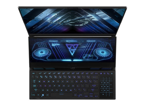 Asus ROG Zephyrus Duo 16 GX650PY - NM044WS Gaming Laptop (Black) | 16" QHD+ (2560x1600 WQXGA) | Ryzen 9 7945HX | 64GB RAM | 4TB SSD | RTX 4090 | Windows 11 Home | Fusion II 300 Palm Rest | ROG Gladius III Mouse | Ranger BP2701 Backpack - Nectostry