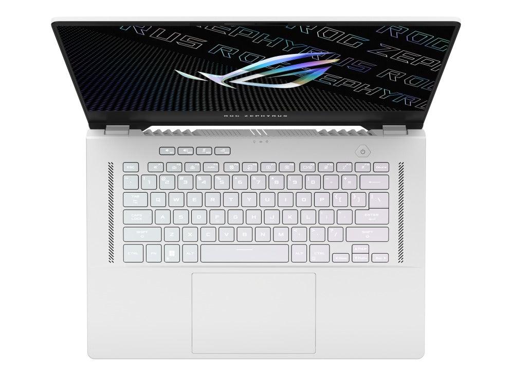 ASUS ROG Zephyrus G15 (2022) GA503RM - HQ115WS Laptop (Moonlight White) | 15.6" WQHD | Ryzen™ 7 6800HS | 16 GB DDR5 | 1 TB SSD | RTX™ 3060 | Windows 11 Home | MS Office H&S 2021 | Gaming Mouse | Backpack | Type - C PD Adapter - Nectostry