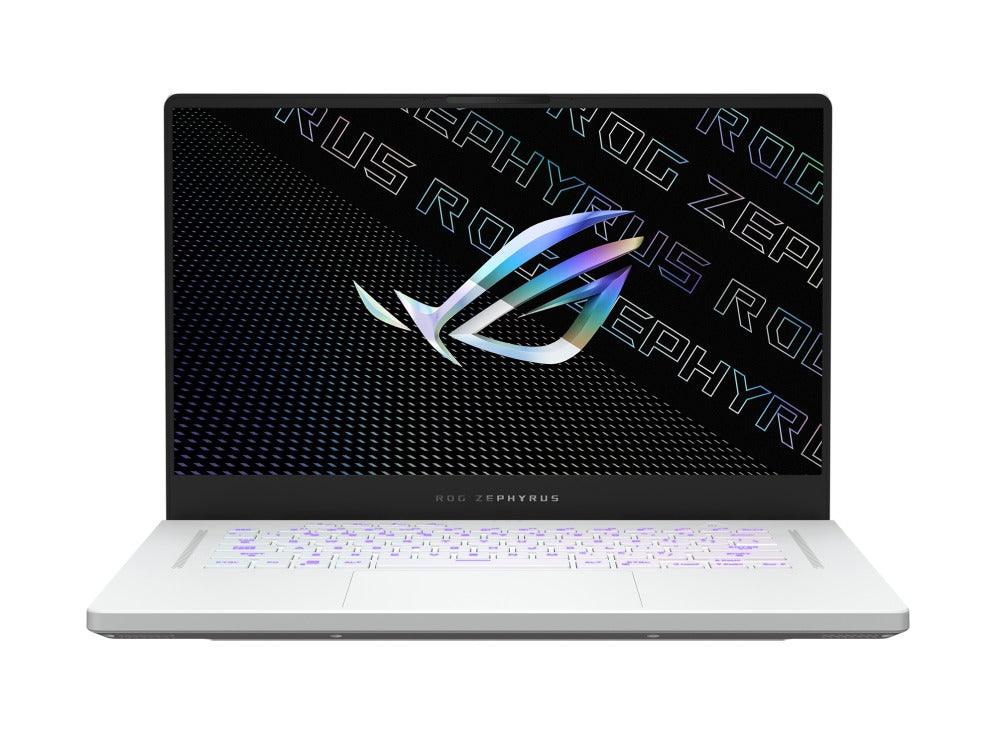 Asus ROG Zephyrus G15 (2022) GA503RW - HQ081WS Laptop (Moonlight White) | 15.6" WQHD | Ryzen™ 7 6800HS | 16GB DDR5 RAM | 1TB M.2 SSD | RTX 3070 Ti | Windows 11 Home | MS Office H&S 2021 | Gaming Mouse | Backpack | Type - C PD Adapter - Nectostry