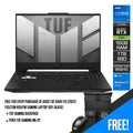 Asus TUF Dash F15 (2022) FX517ZM - HQ147W Gaming Laptop (Off Black) | 15.6” WQHD| i7 - 12650H | 16GB RAM | 1TB M.2 SSD | RTX 3060 | Windows 11 Home | TUF Gaming Backpack | P304 TUF Gaming M5 V2 - Nectostry