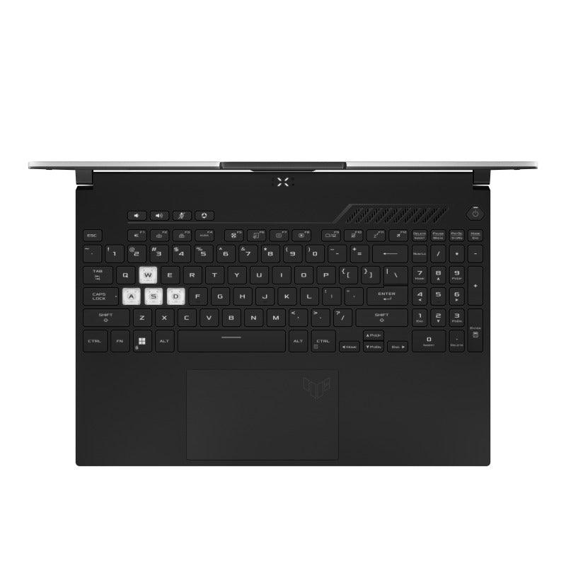 ASUS TUF Dash F15 (2022) FX517ZM - HQ148W Gaming Laptop (Moonlight White) | 15.6" WQHD | i7 - 12650H | 16GB RAM DDR5 | 1 TB SSD | Windows 11 Home | TUF Gaming Backpack | ASUS TUF P304 M5 V2 Gaming Mouse - Nectostry