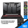 Asus TUF Gaming A15 FA507NU - LP066W Gaming Laptop (Mecha Gray) | 15.6” FHD | Ryzen 7 7735HS | 8GB DDR5 | 512GB SSD | RTX 4050 | Windows 11 Home | TUF Gaming Backpack - Nectostry