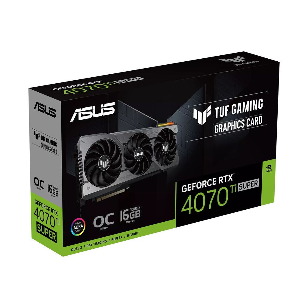 Asus TUF Gaming GeForce RTX 4070 TI Super OC 16GB GDDR6X Graphics Card (Black) - Nectostry