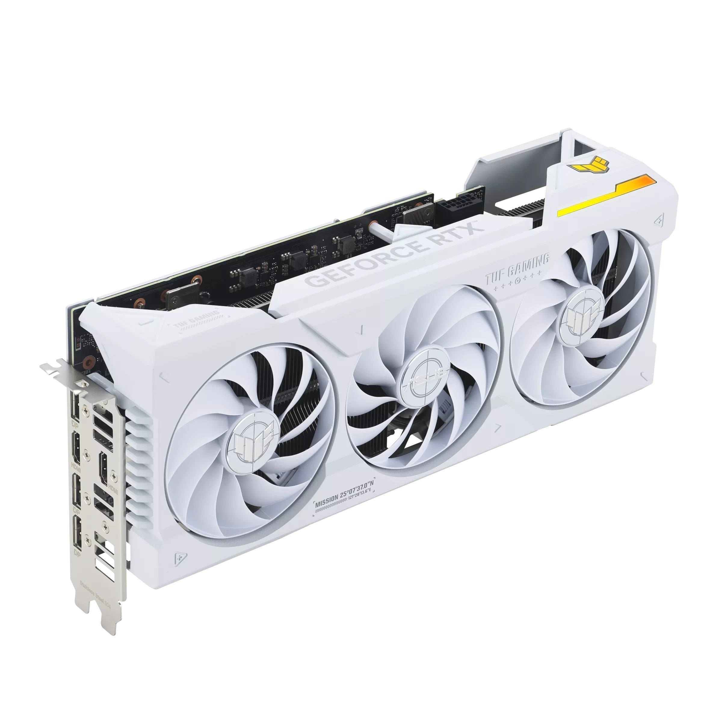 Asus TUF Geforce RTX 4070 Ti OC 12GB GDDR6X Gaming Graphics Card (White) - Nectostry