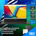 Asus Vivobook 16X K3605ZC - N1140WS Laptop (Indie Black) | 16" WUXGA (1920 x 1200) | i7 12650H | 16GB RAM | 512 GB SSD | RTX 3050 | Windows 11 Home | MS Office Home & Student 2021 | Asus BP1504 Casual Backpack - Nectostry