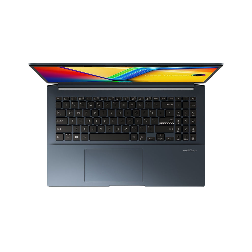 Asus Vivobook M6500XU - MA079WS Laptop (Quiet Blue) | 15.6" OLED (2880X1620) | Ryzen 9 7940HS | 16GB RAM | 1TB SSD | RTX4050 | Windows 11 Home | MS Office Home & Student 2021 | Asus AP4600 Backpack - Nectostry