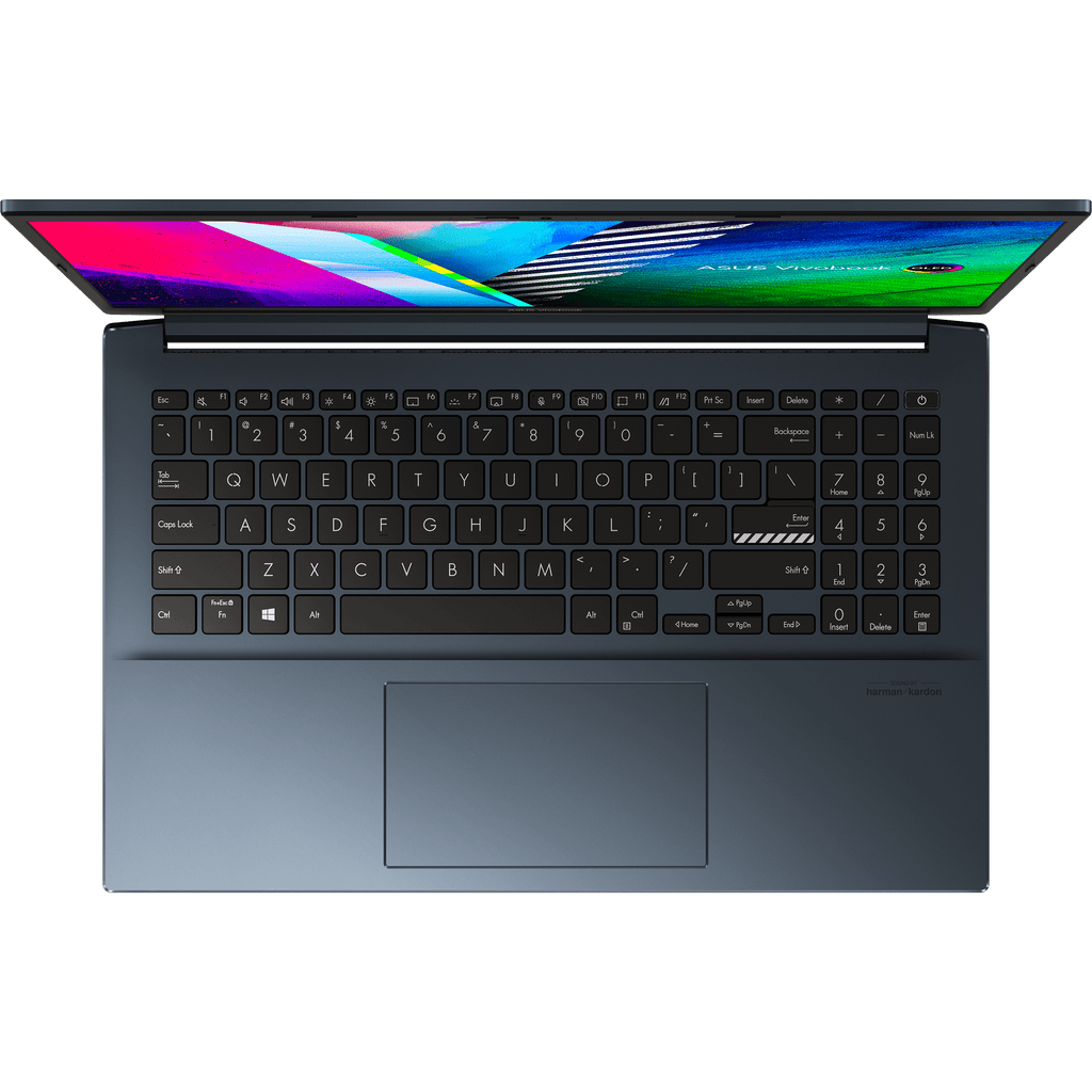 ASUS VIVOBOOK PRO 15 OLED M3500QC - L1175TS LAPTOP (QUIET BLUE) | 15.6" FHD | Ryzen™ 9 5900HX | 16GB DDR4 | 512GB SSD | RTX 3050 | WIN10 + MS OFFICE HOME &STUDENT 2019 + NEREUS BACKPACK/BK - Nectostry