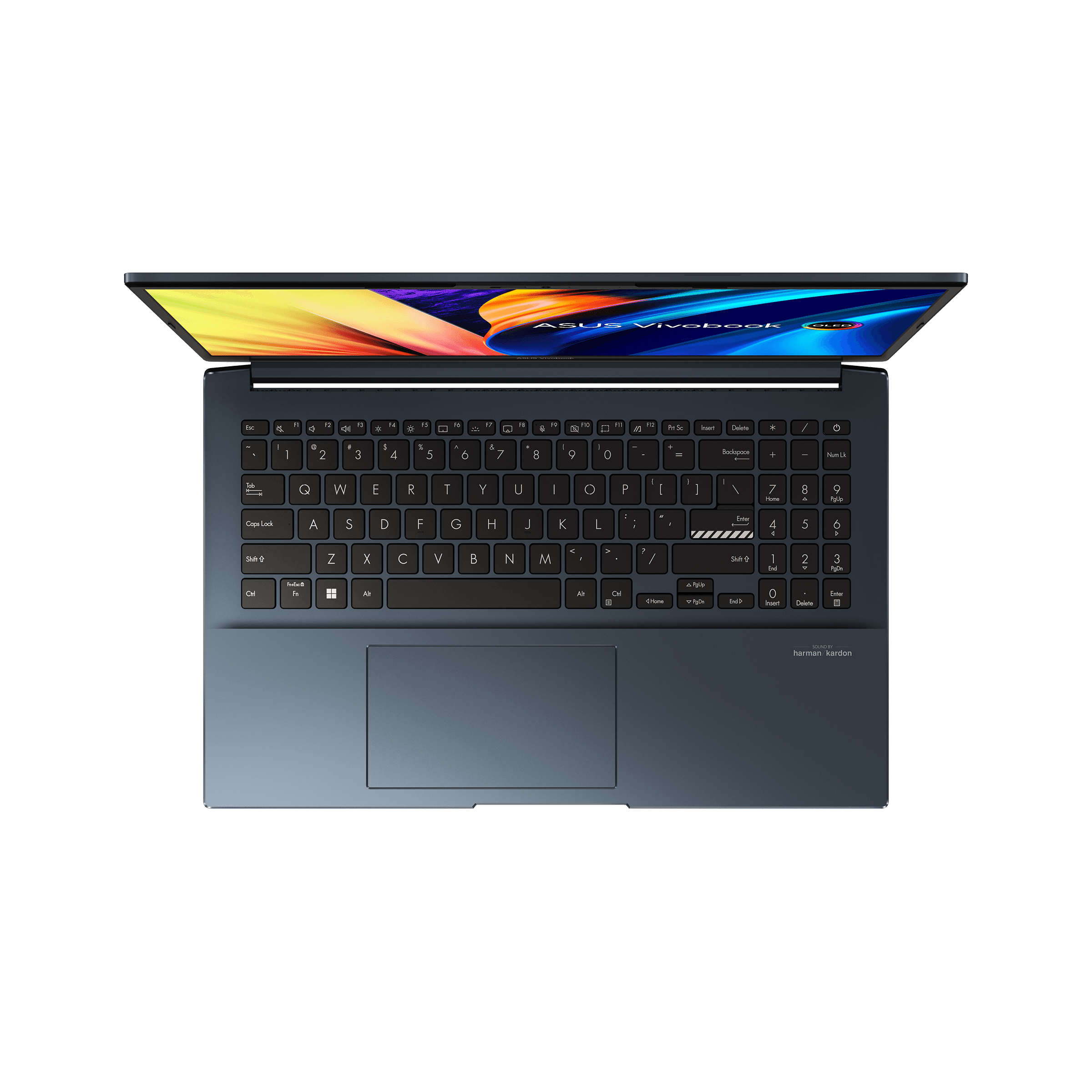 ASUS Vivobook Pro 15 OLED M6500QC - MA060WS Laptop (Quiet Blue) | 15.6" 2.8K | Ryzen™ 5 5600H | 16GB DDR4 | 512 GB SSD | RTX™ 3050 | Windows 11 Home | MS Office Home & Student 2021 | Asus BP1504 Casual Backpack - Nectostry