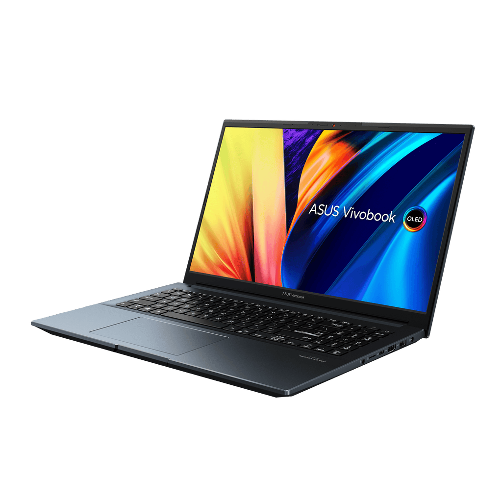 Asus Vivobook Pro 15 OLED M6500QE - MA013WS Laptop (Quiet Blue) | 15.6" 2.8K | Ryzen™ 7 5800H | 16GB DDR4 | 512 GB SSD | RTX™ 3050 Ti | Windows 11 Home | MS Office Home & Student 2021 | ASUS BP1504 Casual Backpack - Nectostry