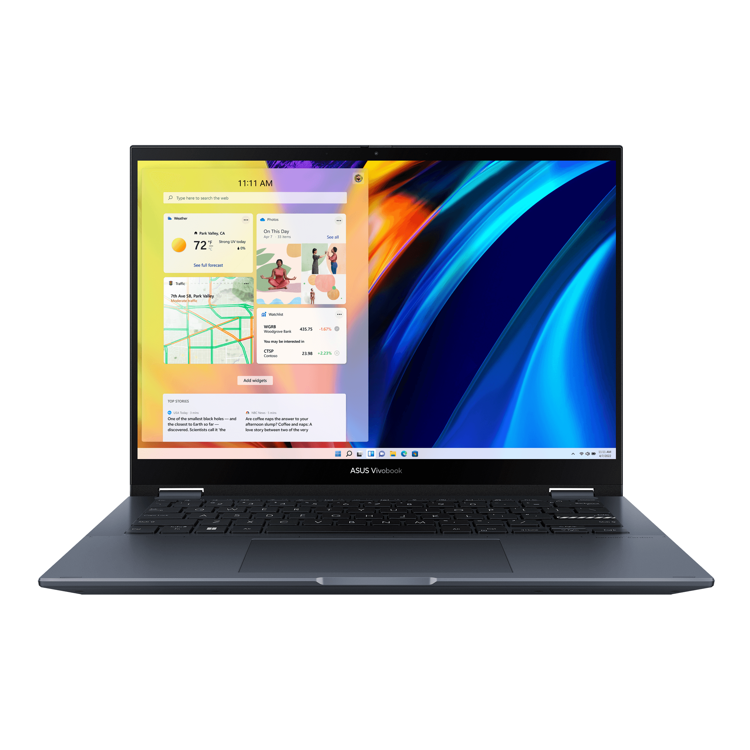 ASUS Vivobook S 14 FLIP OLED TN3402QA - KN090WS Laptop (Quiet Blue) | 14" 2.8K | Ryzen 7 5800H | 8GB DDR4 | 512 GB SSD | AMD Radeon Graphics | Windows 11 Home | MS Office H&S 2021 | Palmrest | ASUS Sleeve | Stylus Pen - Nectostry