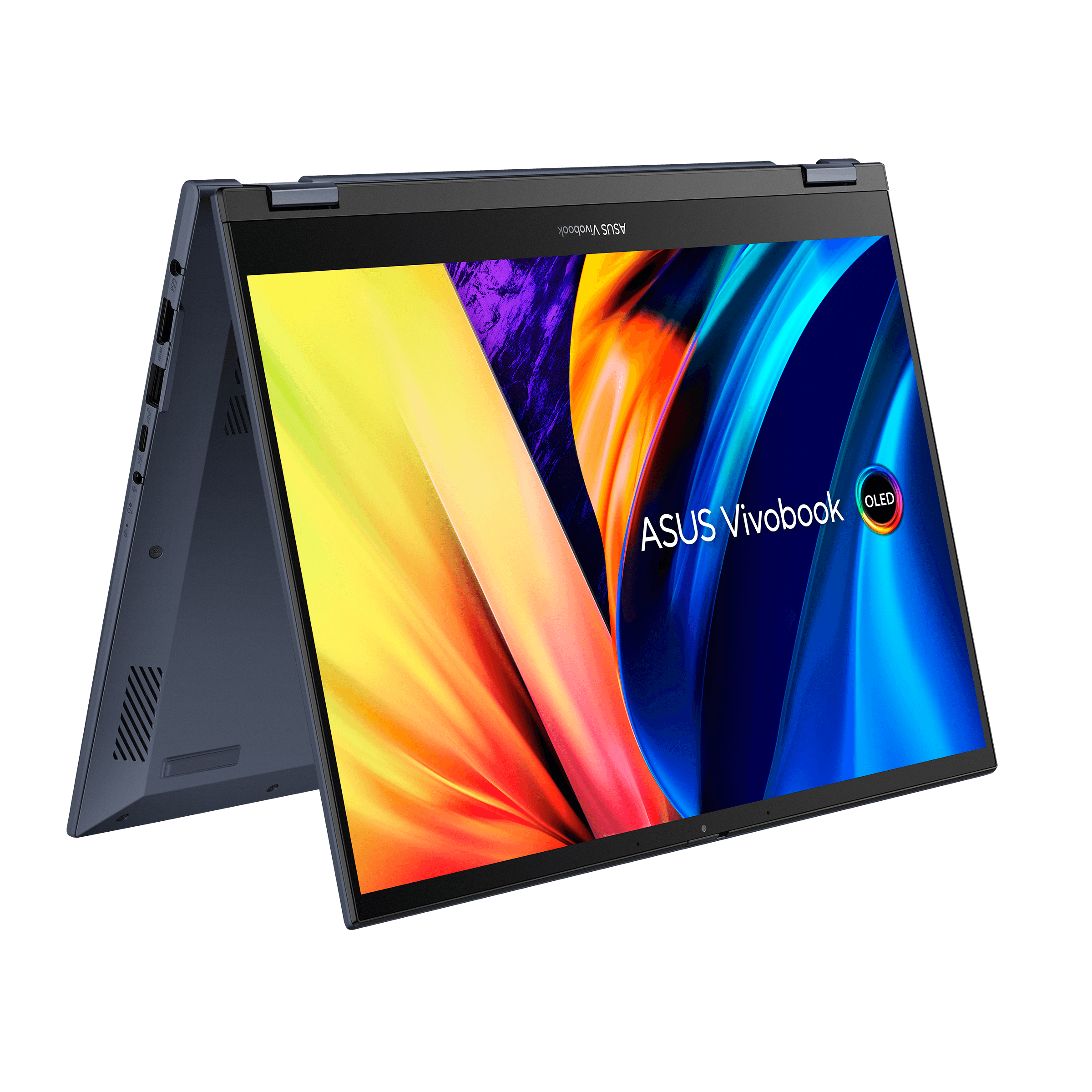 ASUS Vivobook S 14 FLIP OLED TN3402QA - KN090WS Laptop (Quiet Blue) | 14" 2.8K | Ryzen 7 5800H | 8GB DDR4 | 512 GB SSD | AMD Radeon Graphics | Windows 11 Home | MS Office H&S 2021 | Palmrest | ASUS Sleeve | Stylus Pen - Nectostry