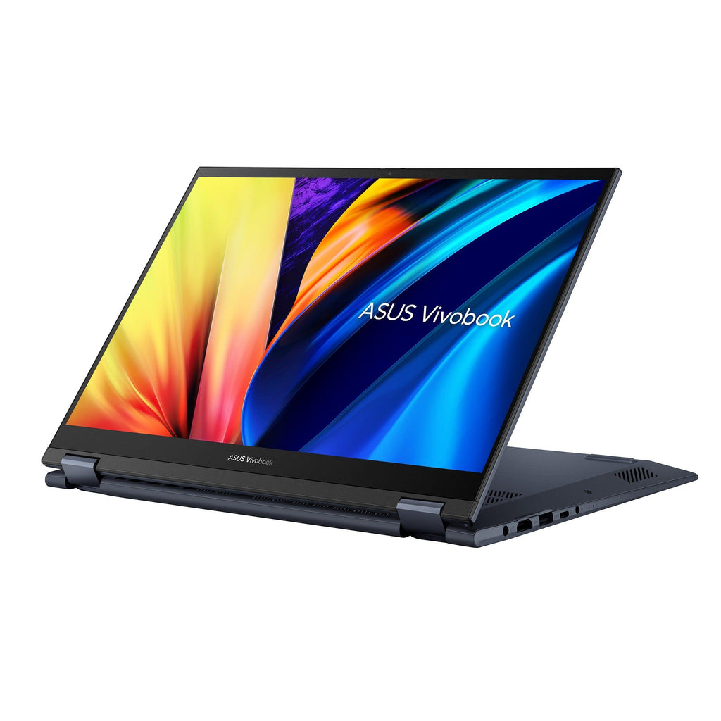 Asus Vivobook S 14 Flip TP3402ZA - KN111WS Laptop (Quiet Blue) | 14” 2.8K Oled | i7 - 12700H | 8GB RAM DDR4 | 512 GB SSD | Iris Xᵉ Graphics | Windows 11 Home | MS Office Home & Student 2021 | Stylus Pen | Asus BP1504 Casual Backpack - Nectostry