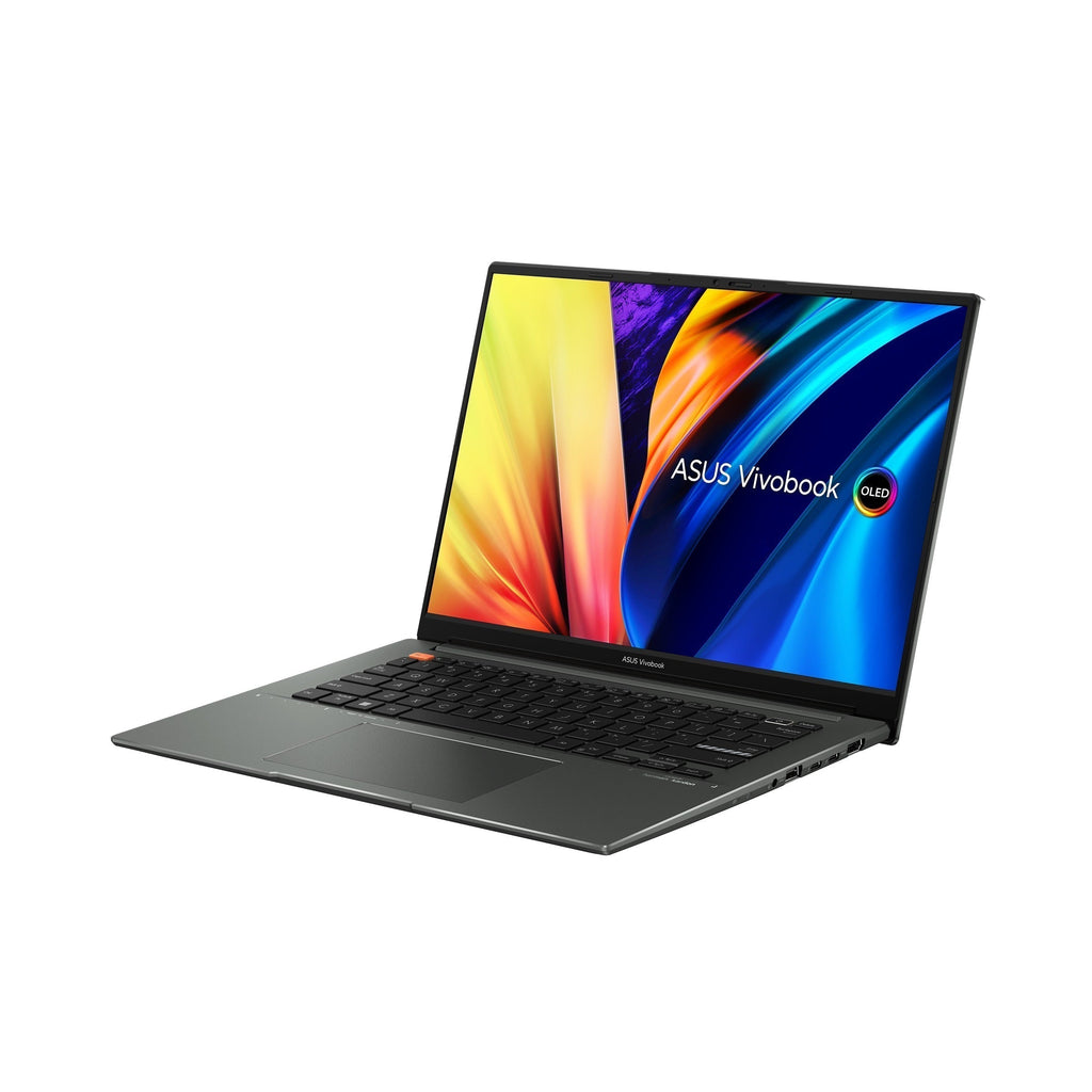 Asus Vivobook S 14X OLED S5402ZA - M9050WS Laptop (Midnight Black) | 14.5" (2880 x 1800) | i7 12700H | 16GB RAM DDR4 | 512 GB SSD | Intel Iris Xe Graphics | Windows 11 Home | MS Office Home & Student 2021 | Asus BP1504 Casual Backpack - Nectostry