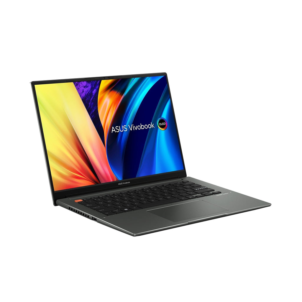 Asus Vivobook S 14X OLED S5402ZA - M9050WS Laptop (Midnight Black) | 14.5" (2880 x 1800) | i7 12700H | 16GB RAM DDR4 | 512 GB SSD | Intel Iris Xe Graphics | Windows 11 Home | MS Office Home & Student 2021 | Asus BP1504 Casual Backpack - Nectostry