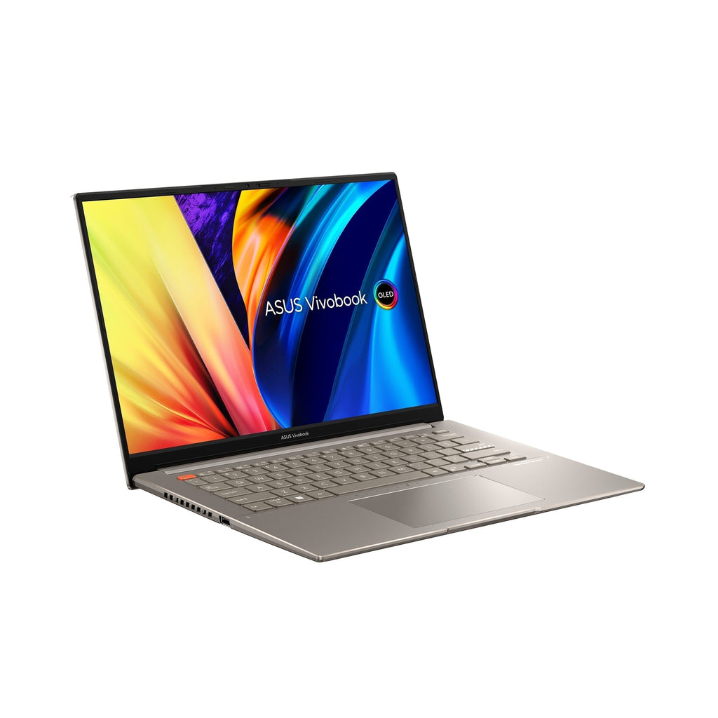 Asus Vivobook S 14X OLED S5402ZA - M9189WS Laptop (Sand Grey) | 14.5" (2880 x 1800) | i5 12500H | 16GB RAM DDR4 | 512 GB SSD | Intel Iris Xe Graphics | Windows 11 Home | MS Office Home & Student 2021 | Asus BP1504 Casual Backpack - Nectostry