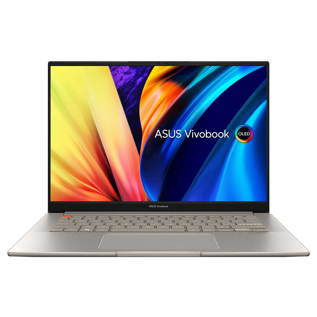 Asus Vivobook S 14X OLED S5402ZA - M9189WS Laptop (Sand Grey) | 14.5" (2880 x 1800) | i5 12500H | 16GB RAM DDR4 | 512 GB SSD | Intel Iris Xe Graphics | Windows 11 Home | MS Office Home & Student 2021 | Asus BP1504 Casual Backpack - Nectostry