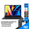 Asus Vivobook S 15 OLED K3502ZA - MA070WS Laptop (Indie Black) | 15.6" 2.8K | i7 - 12700H | 16GB RAM | 512GB SSD | Intel® Iris Xe Graphics | Windows 11 Home | MS Office Home & Student 2021 | Asus BP1504 Casual Backpack - Nectostry