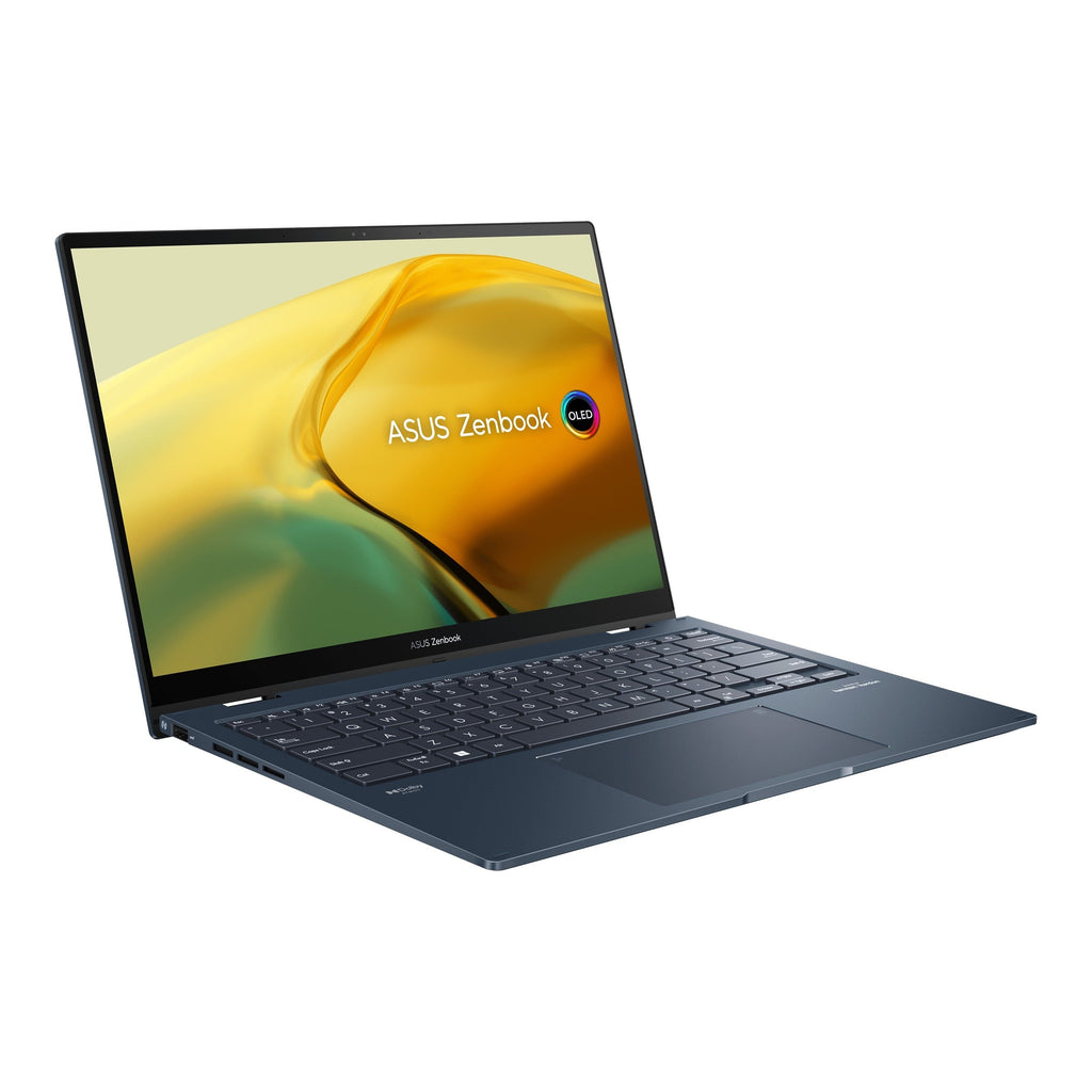 Asus Zenbook 14 Flip OLED UP3404VA - KN119WS Laptop (Ponder Blue) | 14" 2.8K OLED | I5 - 1340P | 512GB SSD | 16GB RAM | IRIS XE | Windows 11 Home | MS Office Home & StudenT 2021 | Asus Sleeve | Stylus Pen - Nectostry
