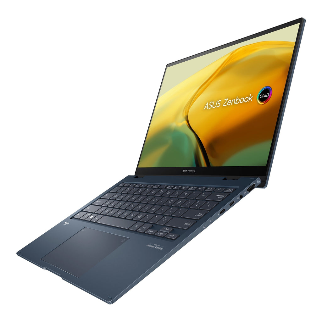 Asus Zenbook 14 Flip OLED UP3404VA - KN119WS Laptop (Ponder Blue) | 14" 2.8K OLED | I5 - 1340P | 512GB SSD | 16GB RAM | IRIS XE | Windows 11 Home | MS Office Home & StudenT 2021 | Asus Sleeve | Stylus Pen - Nectostry