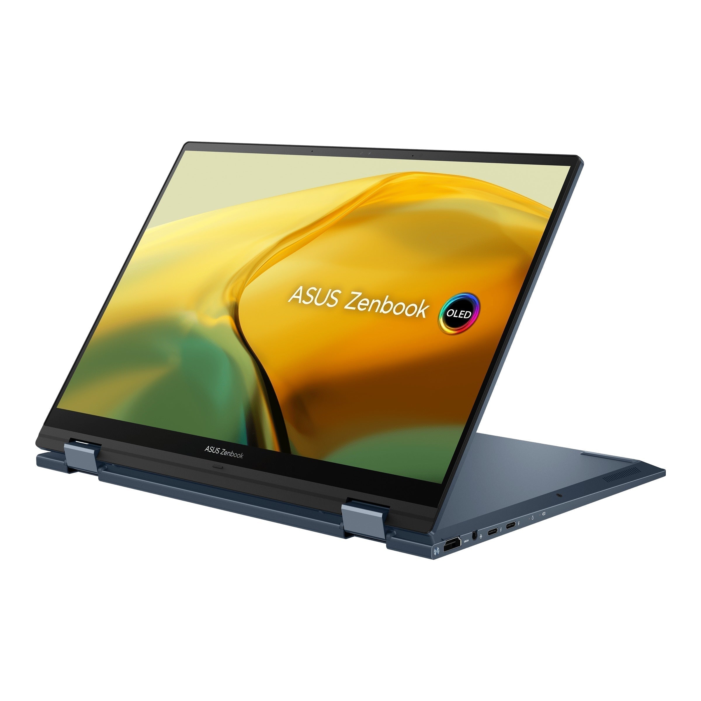 Asus Zenbook 14 Flip OLED UP3404VA - KN133WS Laptop (Ponder Blue) | 14" 2.8K OLED | 165HZ | I7 - 1360P | 512GB SSD | 16GB RAM | IRIS XE | Windows 11 Home | MS Office Home & Student 2021 | Asus Sleeve | Stylus Pen - Nectostry