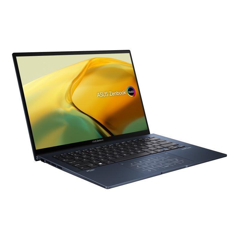 ASUS Zenbook 14 Oled UX3402ZA - KM064WS Laptop (Ponder Blue) | 14" 2.8K | i7 - 1260P | 16GB RAM | 512GB SSD | Intel Iris Xe | Windows 11 Home | MS Office Home & Student 2021 | ASUS BP1504 Casual Backpack - Nectostry