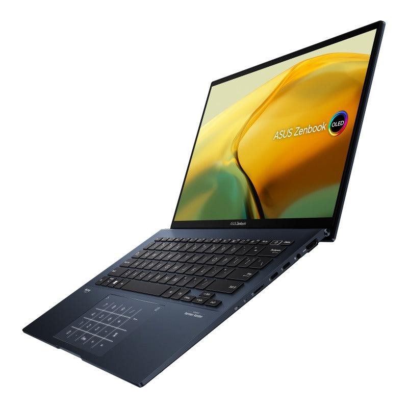 ASUS Zenbook 14 Oled UX3402ZA - KM064WS Laptop (Ponder Blue) | 14" 2.8K | i7 - 1260P | 16GB RAM | 512GB SSD | Intel Iris Xe | Windows 11 Home | MS Office Home & Student 2021 | ASUS Sleeve - Nectostry