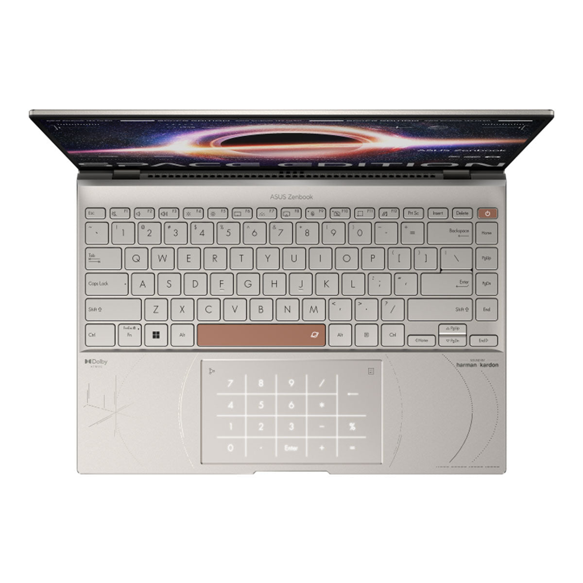 Asus Zenbook 14X OLED Space Edition UX5401ZAS - KN016WS Laptop (Zero - G Titanium) | 14", 2.8K (2880 x 1800) OLED | i7 - 12700H | 16GB RAM | Intel Iris Xᵉ Graphics | 1TB SSD | Windows 11 Home | MS Office H&S 2021 | Sleeve | Asus BP1504 Casual Backpack - Nectostry
