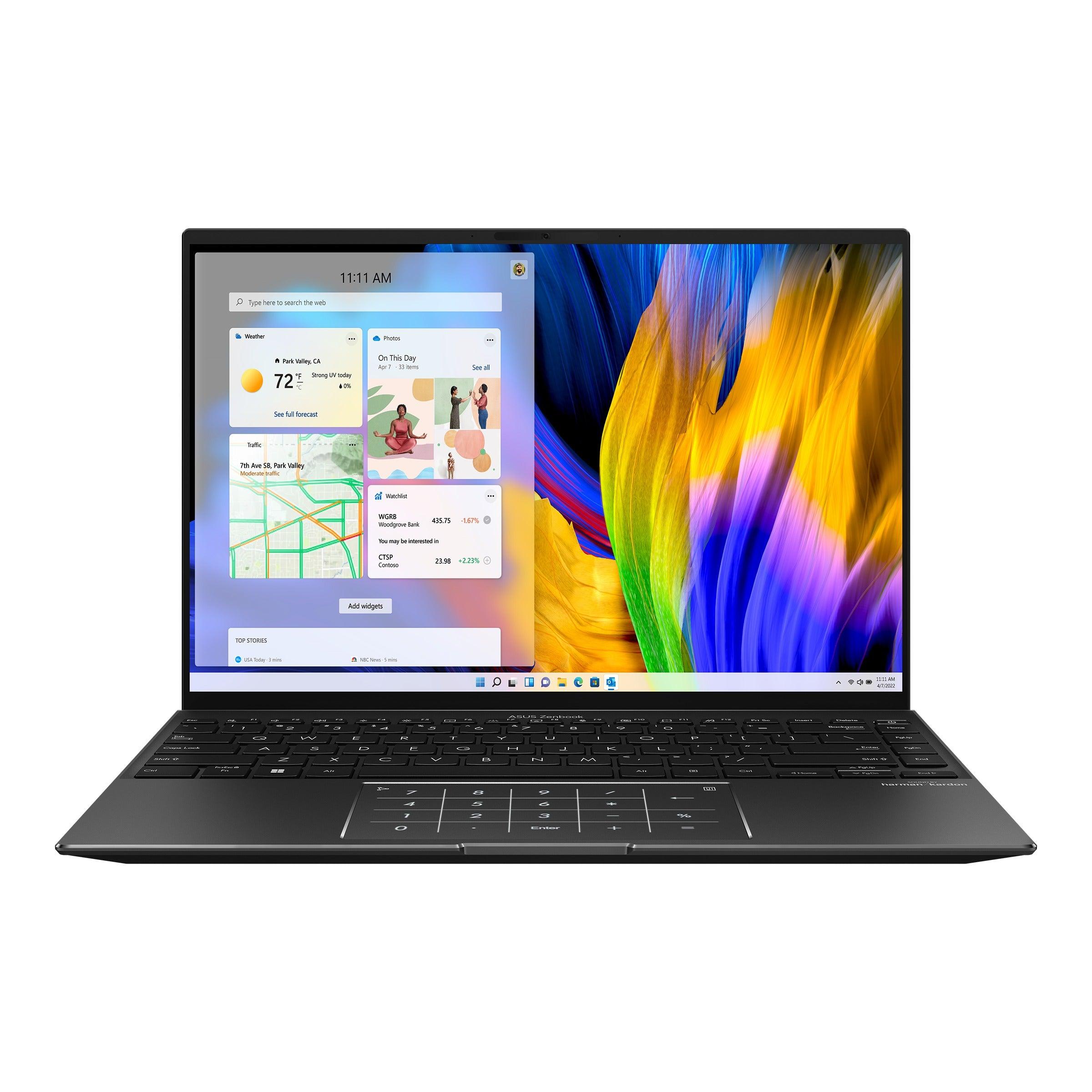 Asus Zenbook 14X Oled UM5401QA - KN009TS Laptop (Jade Black) | 14” WQXGA | Ryzen™ 5 5600H | 16 GB DDR4 | 512 GB SSD | Radeon™ Graphics | MS Office Home & Student 2021 | Stylus Pen | Asus Sleeve - Nectostry