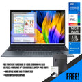 ASUS Zenbook 14X Oled UX5401ZA - KN092WS Convertible Laptop (Pine Grey) | 14" 2.8k Oled | i7 - 12700H | 16GB LPDDR5 | 1TB SSD | Iris Xᵉ Graphics | Windows 11 Home | MS Office Home & Student 2021 | ASUS BP1504 Casual Backpack - Nectostry