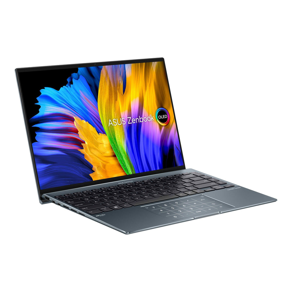 Asus Zenbook 14X OLED UX5401ZA - KN130WS Laptop (Pine Grey) | 14" 2.8K | i5 - 12500H | 16GB RAM | 512GB SSD | Intel Iris Xᵉ Graphics | Windows 11 Home | MS Office Home & Student 2021 | Asus Sleeve - Nectostry