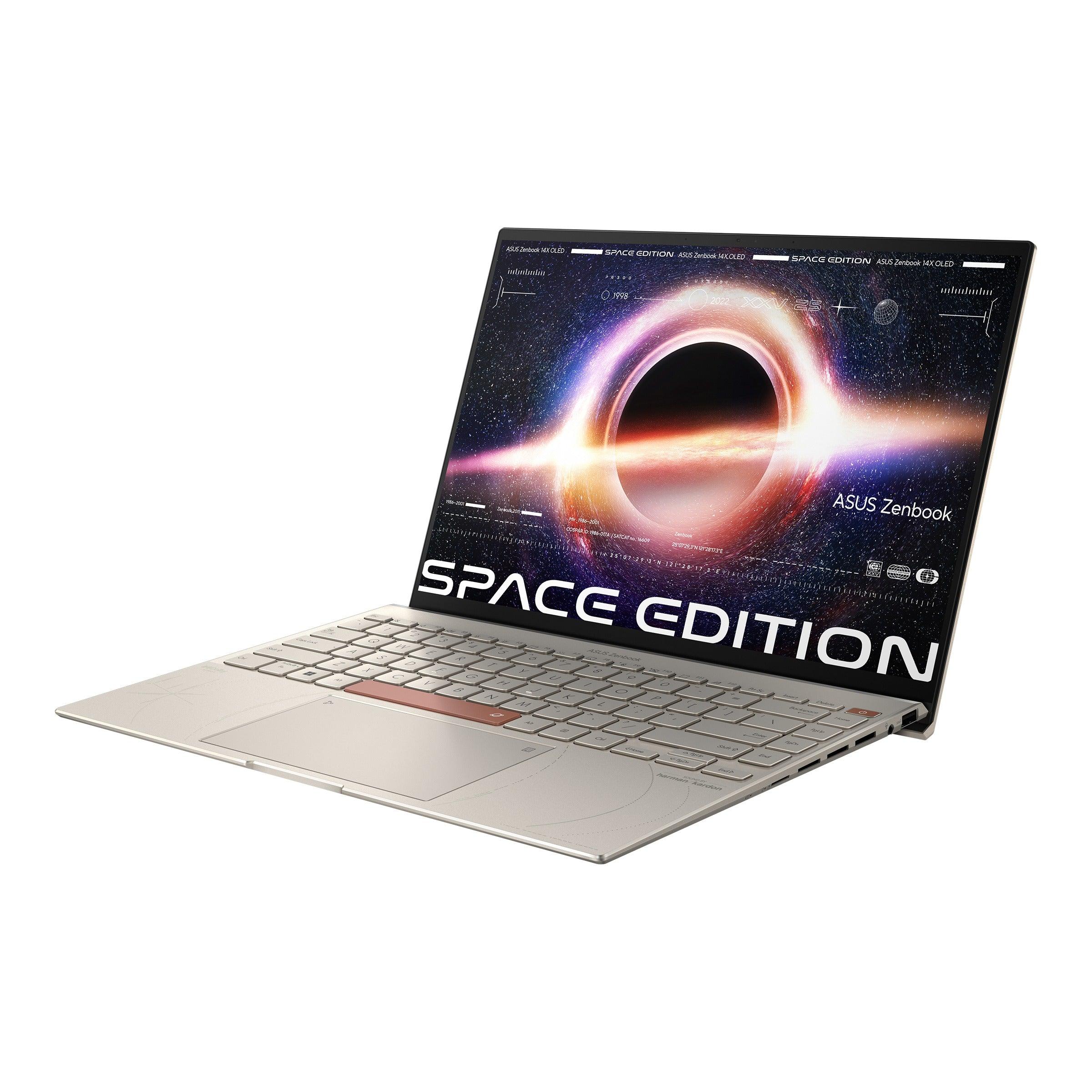 ASUS Zenbook 14X Space Edition UX5401ZAS - KN072WS Convertible Laptop (Zero - g Titanium) | 14” 2.8K Oled | i5 - 12500H | 16GB LPDDR5 | 512 GB SSD | Iris Xᵉ Graphics | Windows 11 Home | MS Office H&S 2021 | ASUS BP1504 Backpack - Nectostry