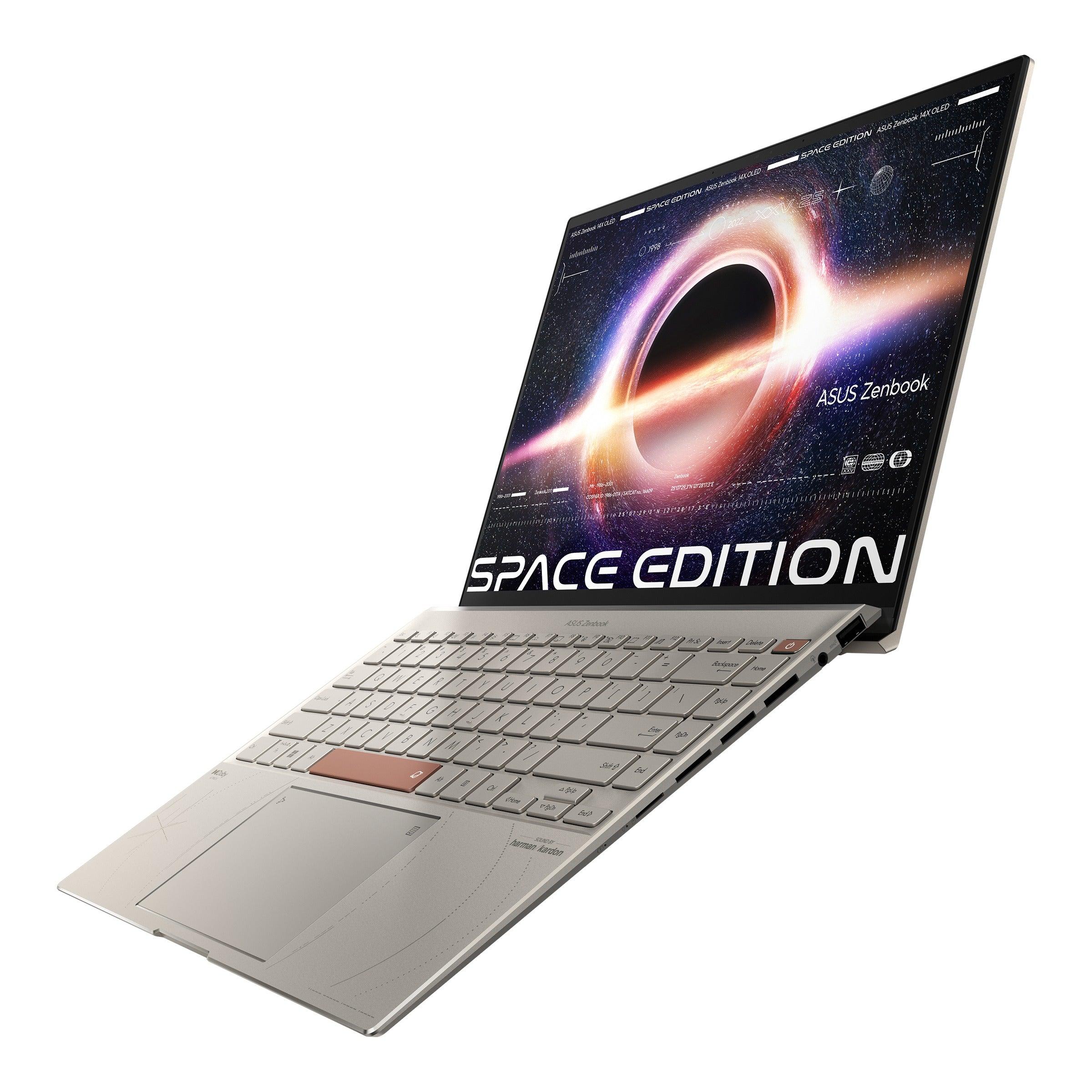 ASUS Zenbook 14X Space Edition UX5401ZAS - KN072WS Convertible Laptop (Zero - g Titanium) | 14” 2.8K Oled | i5 - 12500H | 16GB LPDDR5 | 512 GB SSD | Iris Xᵉ Graphics | Windows 11 Home | MS Office H&S 2021 | ASUS BP1504 Backpack - Nectostry