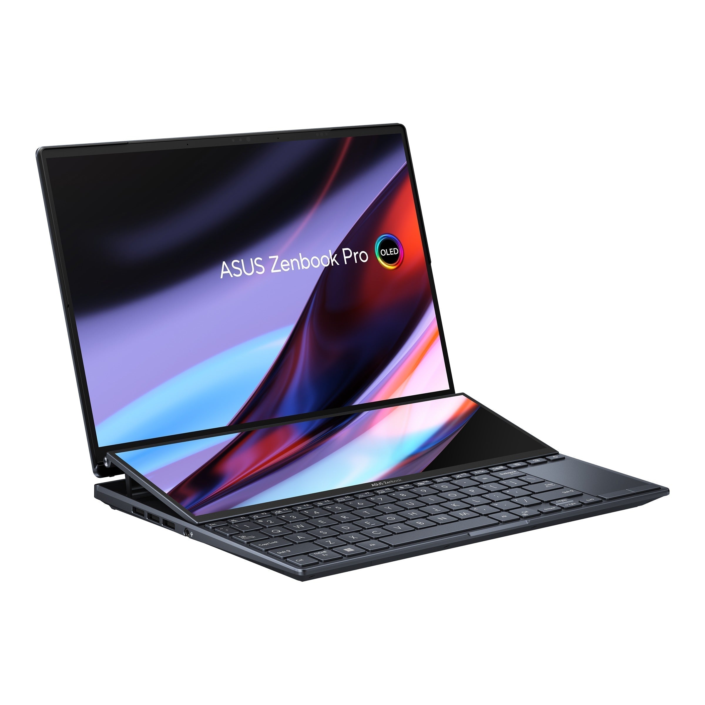 Asus Zenbook Pro 14 Duo OLED UX8402VV - P1051WS (Tech Black) | 14.5" 2.8K OLED (2880X1800) | I9 - 13900H | 32GB RAM | RTX 4060 | 1TB SSD | Windows 11 Home | MS Office Home & Student 2021 | Asus BP1504 Casual Backpack | Asus Stand - Nectostry