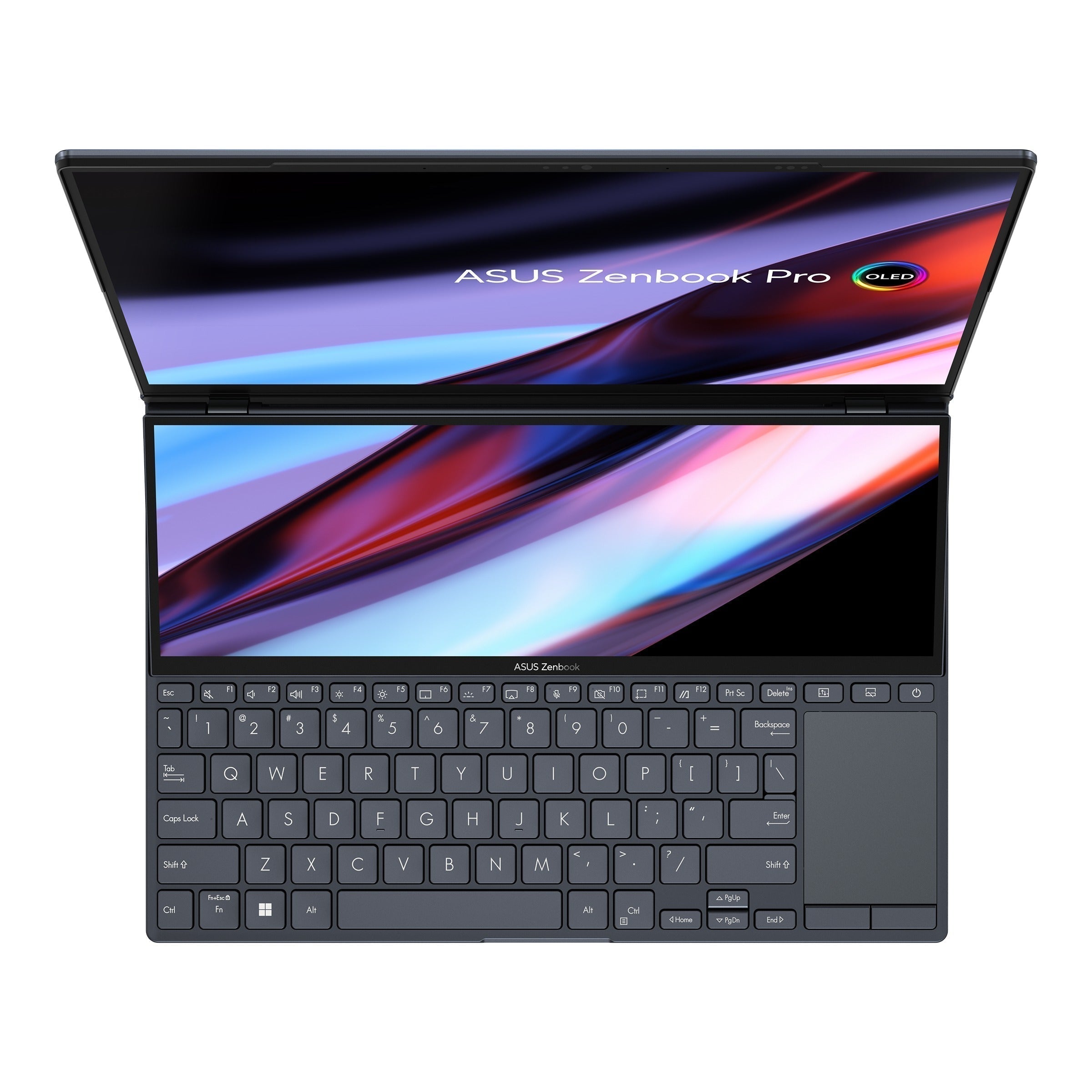 Asus Zenbook Pro 14 Duo OLED UX8402VV - P1051WS (Tech Black) | 14.5" 2.8K OLED (2880x1800) | i9 - 13900H | 32GB RAM | RTX 4060 | 1TB SSD | Windows 11 Home | MS Office Home & Student 2021 | Asus Sleeve | Asus Stand - Nectostry