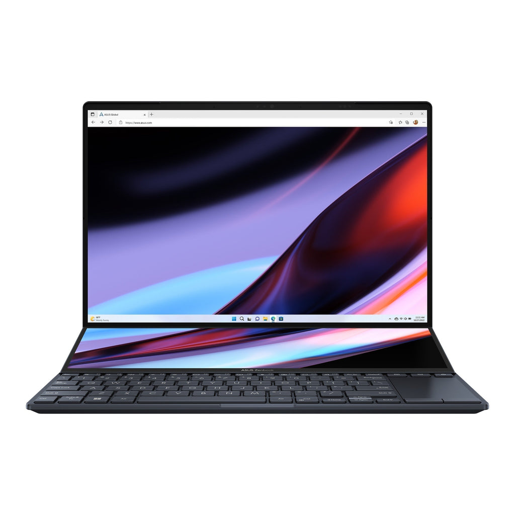 Asus Zenbook Pro 14 Duo OLED UX8402VV - P1051WS (Tech Black) | 14.5" 2.8K OLED (2880X1800) | I9 - 13900H | 32GB RAM | RTX 4060 | 1TB SSD | Windows 11 Home | MS Office Home & Student 2021 | Asus BP1504 Casual Backpack | Asus Stand - Nectostry